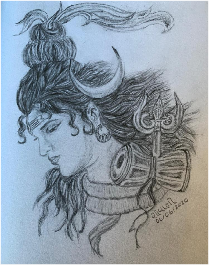 Drawing of Shanker Bhagawan